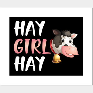 Cow Girl - Hay Girl Hay Posters and Art